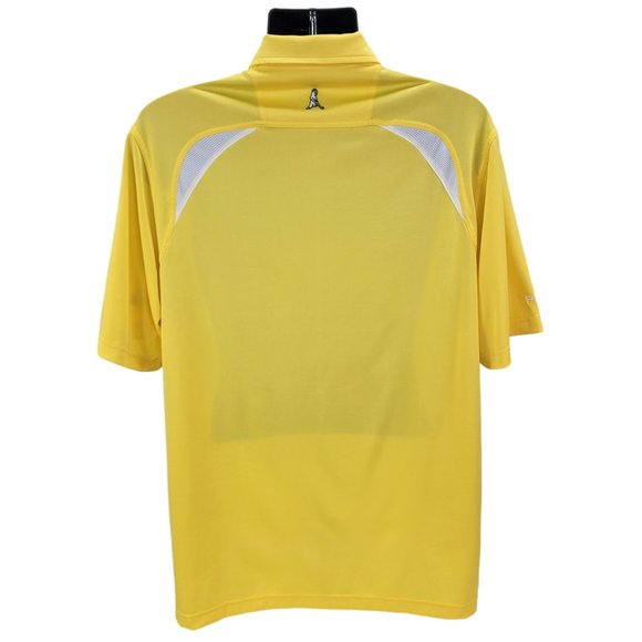 PING Polo Shirt Men's Size Large Performance Golf Short Sleeve Yellow Ryder Logo - Picture 3 of 8